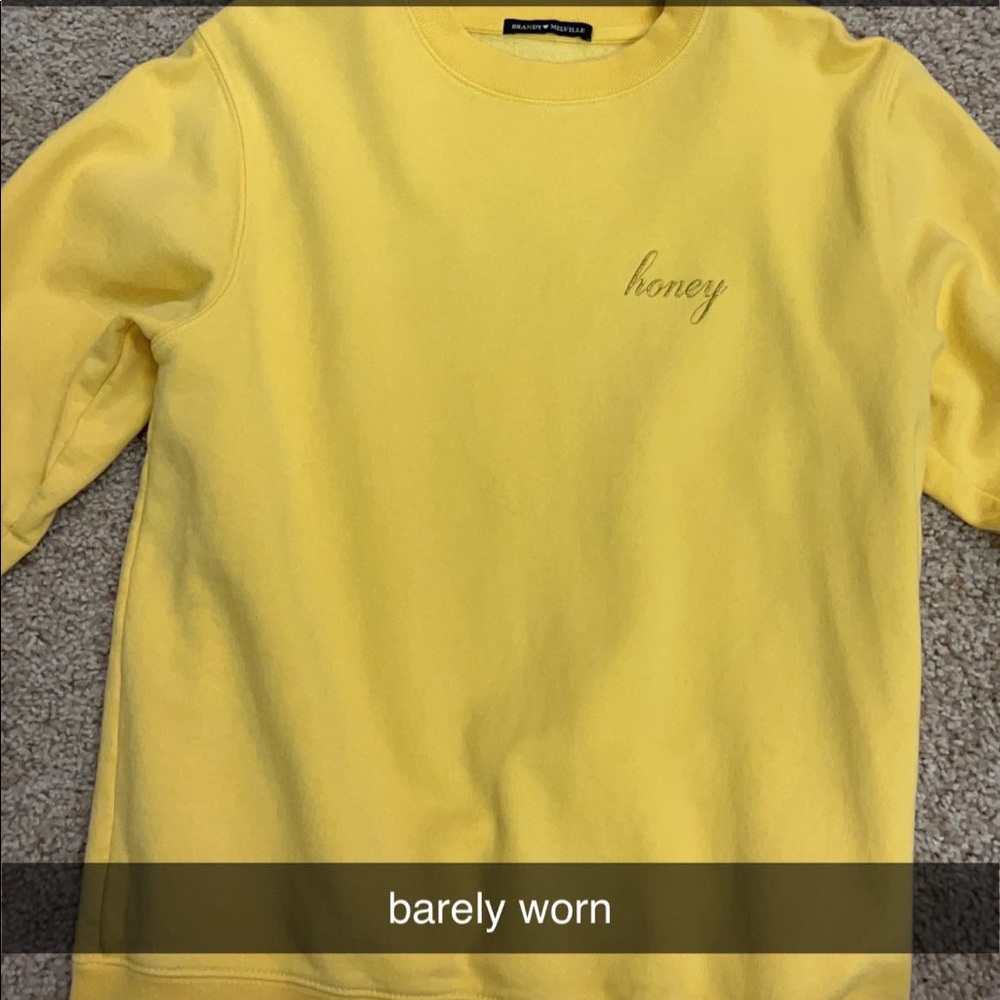 Brandy Melville Honey Crewneck